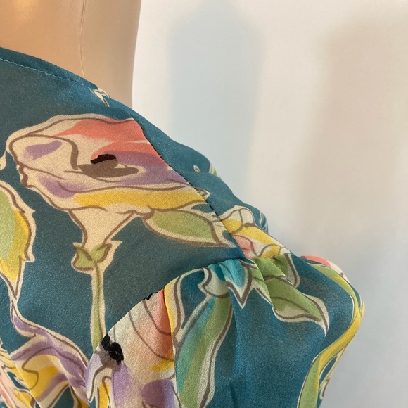 70’s Semi Sheer Tie Front Blouse - Picture 7 of 7